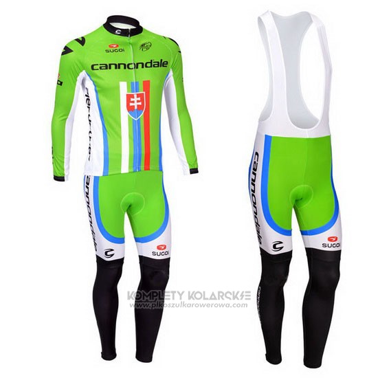 2013 Odziez Rowerowa Cannondale Mistrz Slowacja Dlugi Rekaw i Rowerowe Szelkach